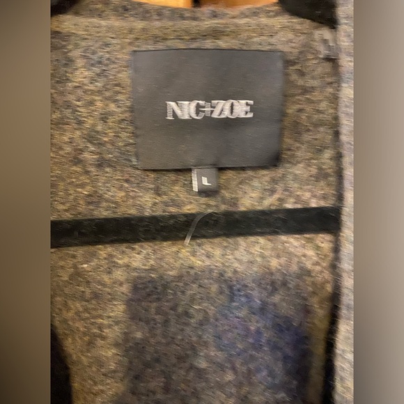 Nic+Zoe soft waterfall vest. Blue and Army Green L - Picture 4 of 4